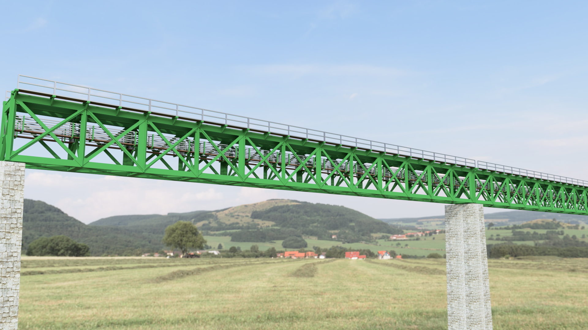 Eisenbahnbrücke Zwettl, Eumoba 1:87 3d-Modell